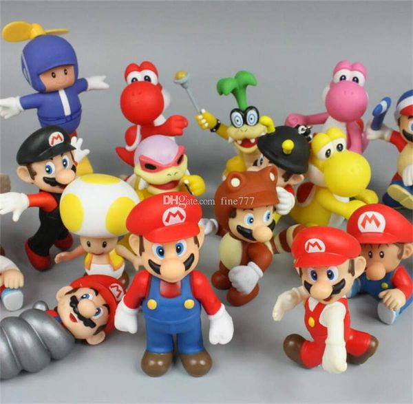 

4.3inch original super mario bros 20 models random mix action figures super mario doll toys lol