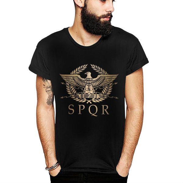 

классический заказ spqr tee shirt древнеримская империя стандартный щит тенниска