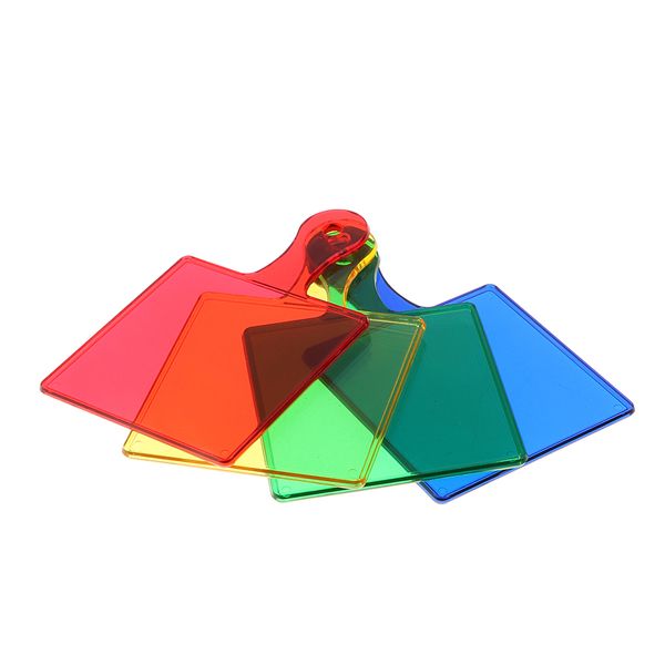 

4 colors acrylic color filter boards kids early learning color learning toy