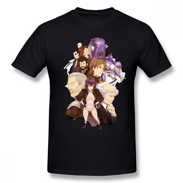 

ghost in the shell men t shirt popular selling 4xl 5xl 6xl cotton crewneck short sleeve t-shirts