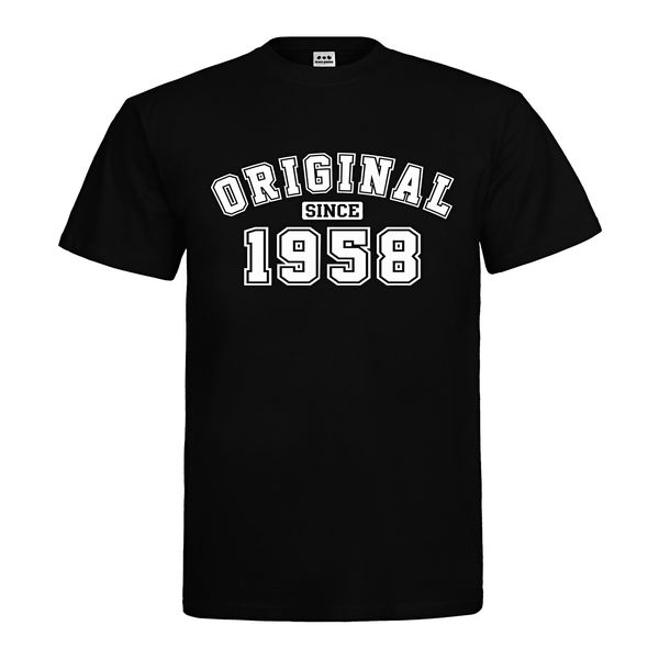 

t shirt men summer casual cotton tee fashional shirt original since 1958 jahrgang geschenk zum geburtstag partycustom t shirts