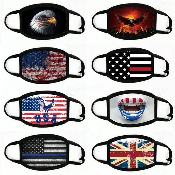 

donald face mouth mask funny cotton masks usa flag woman men fashion winter warm washable mask#611, Black