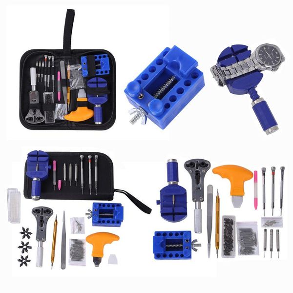 

repair tools & kits 144pcs watch opener tool kit clock case link pin remover set spring bar factory