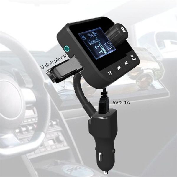

wireless bluetooth fm transmitter fm modulator car mp3 player support tf hand usb charger digital display car accessory