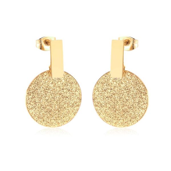 

luxukisskid scrub earring circle korean style drop dangle earrings set for women's fashion jewelry earing pendientes brinco 2020, Silver