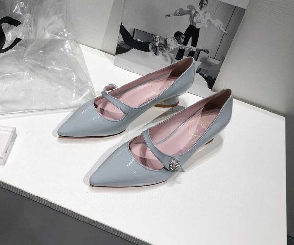 

2020 summer dress mid heel pointed head fashion wedding party sandals casual shoes women, Black