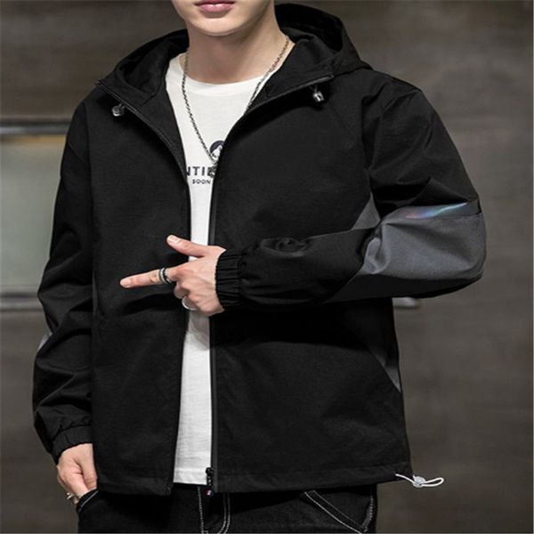 

mens jackets and coats men's bomber jacket spring autumn jacket men 2020 with hat new fashion outdoors clothes casual streetwear, Black;brown