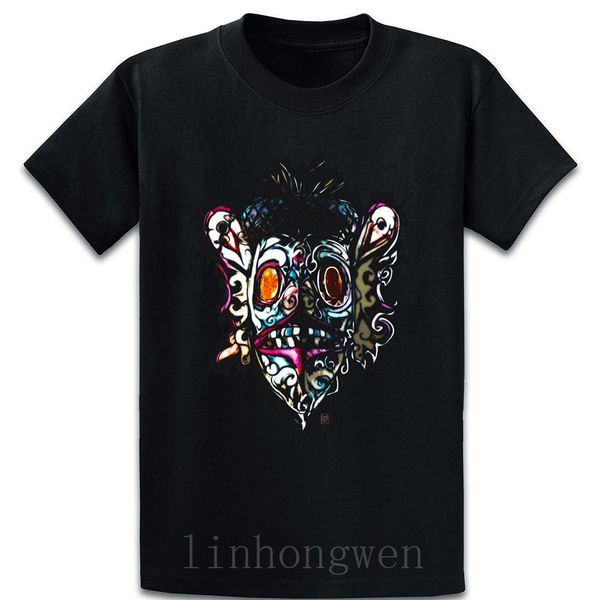 

unlocking mask t shirt comical spring autumn fit short sleeve basic solid round neck printing family shirt