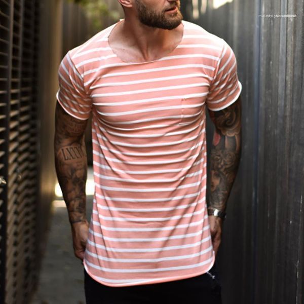 

fashion casual colthes mens striped print designer tshirts teenagers summer short sleeve crew neck tees males, White;black