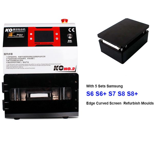 

7 inch ko no.2 vacuum laminating machine oca laminator for touch screen repair for samsung edge curve screen repair