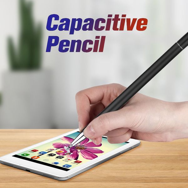 

5 color stylus pen for ipad tablet pens drawing pencil 2 in 1 dual written capacitive screen touch pen for mobile phone pc pens