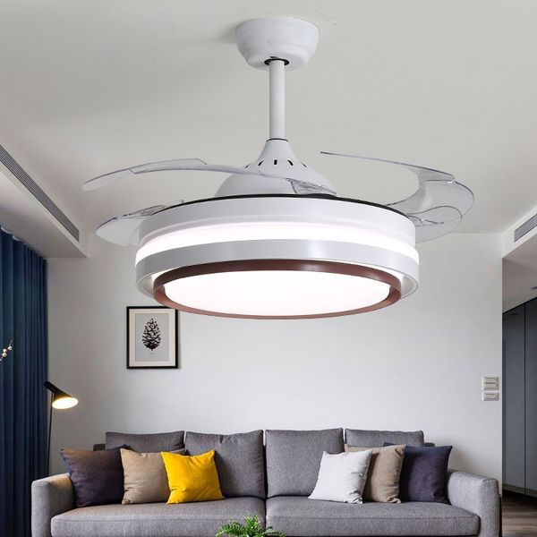 

fan light living room modern minimalist home design dining room frequency conversion remote control ceiling fan light