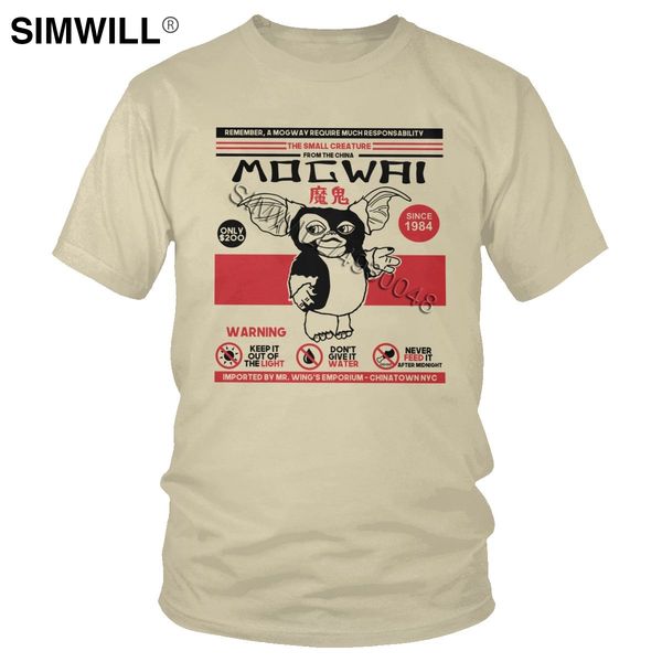 

your pet mogwai gremlins t shirt men pure cotton gizmo movie mogwai tee monster sci fi tshirt short sleeved fans gift t-shirt