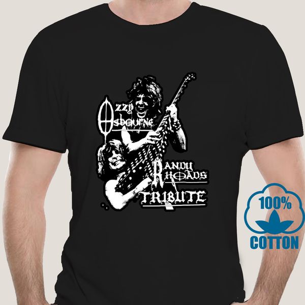 

2756a randy rhoads ozzy osbourne tribute black t shirt cotton all sizes s-5xl