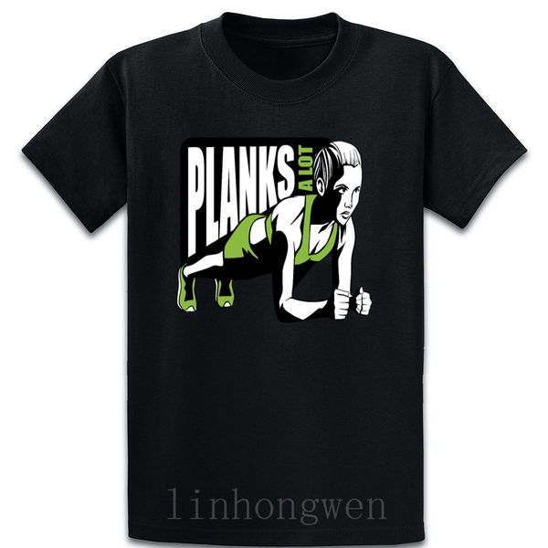 

planks a lot workout training sport gym woman t shirt casual design normal spring autumn over size s-5xl cotton letters crazy
