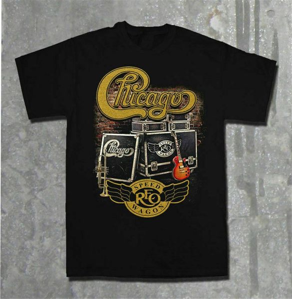 

новый чикаго и рео speed ​​wagon tour 2020 мужчины t- хирт размер s-2xl стиль круглый tee shirt
