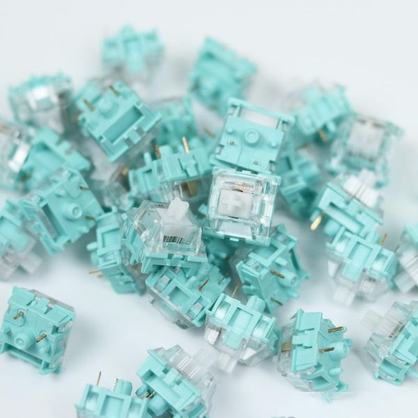 

outemu silent forest switch no slot silent tactile 62g 68g 5pin for custom mechnical keyboard