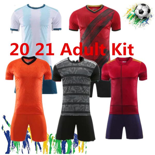 

2021 european cup national teams soccer jersey no logo no sponsorship kits messi s-2xl fast deliery, Black;yellow