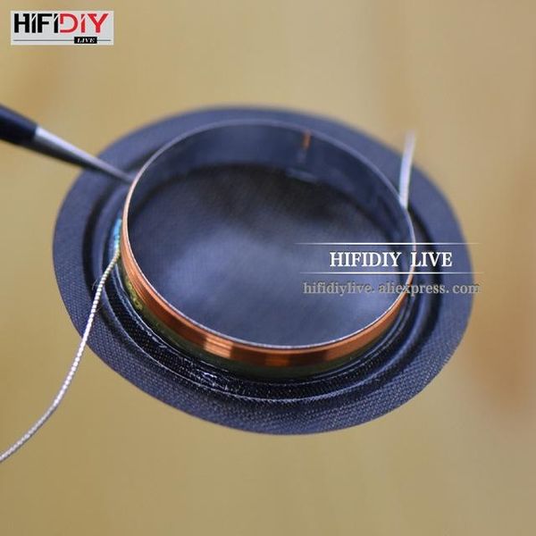 

peaker accessories hifidiy live 1 inch 25.4mm 25.5mm tweeter voice coil black silk membrane treble speaker repair accessories 8ohm 15w di