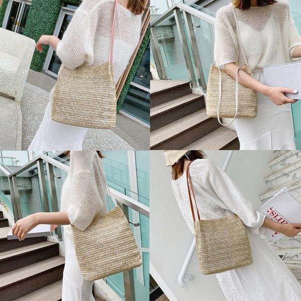 

woman shoulder bags and handbags bohemia rattan bag woven pochette femme crossbody summer beach bags female handbags