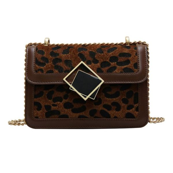 

vintage frosted leopard print shoulder bags for women chain coin purse bead hasp bags ladies patchwork casual bag crossbody