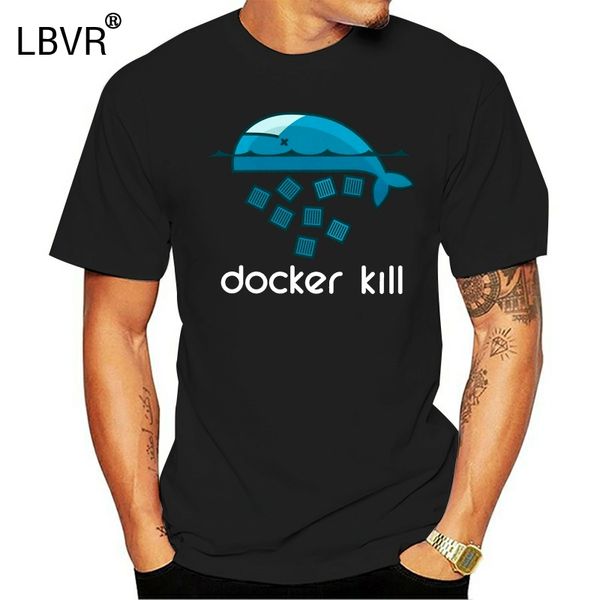 

docker kill t-shirt mens vintage short sleeved soft cotton tees round neck coder geek t shirts oversize summer tshirt