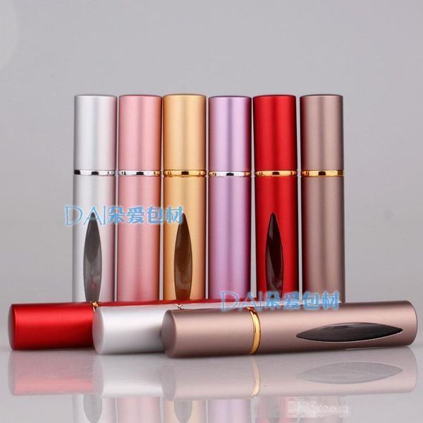 

new lady refillable aluminum ball essential oil bottles reusable empty bottle metal roller fragrance carry convenient 5 5da