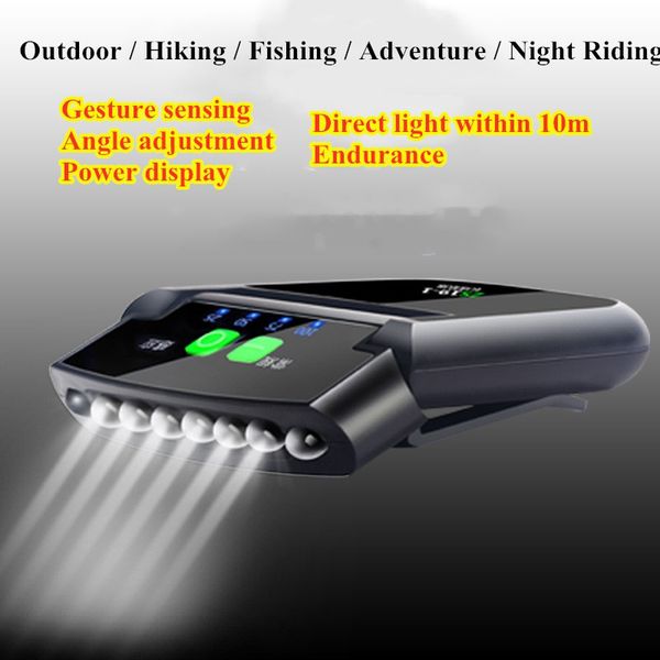 

headlamps mini rechargeable led cap light body motion sensor headlight usb waterproof outdoor lighting fishing camping ride