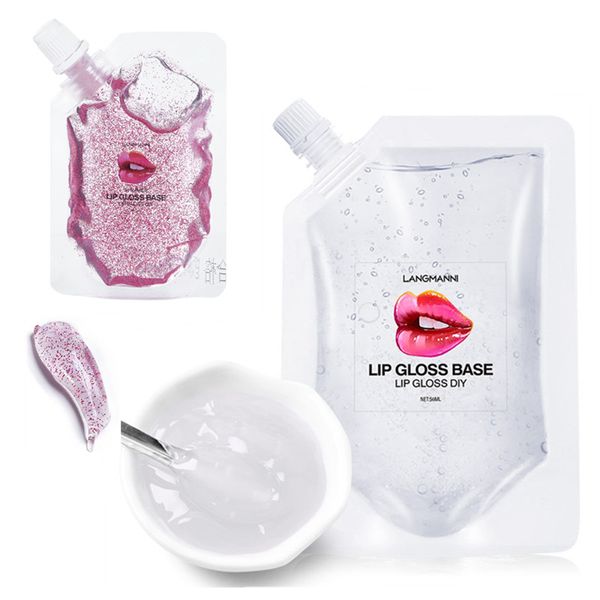 

50/20ml lip glaze gloss diy base material oil handmade mirror matte glitter lip gloss moisturizing makeup cosmetics gel tslm1