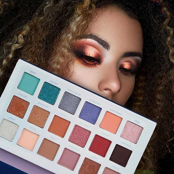 

18 colors beauty glazed eyeshadow palette lasting soft matte makeup glitter eyeshadow shimmer pigments of shadows cosmetics