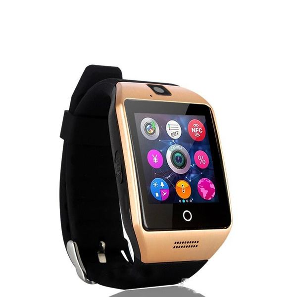 

smartwatch men business watch 2020 q18 bluetoth smart watch gsm camera tf card phone wrist watch for android phone electronic wr