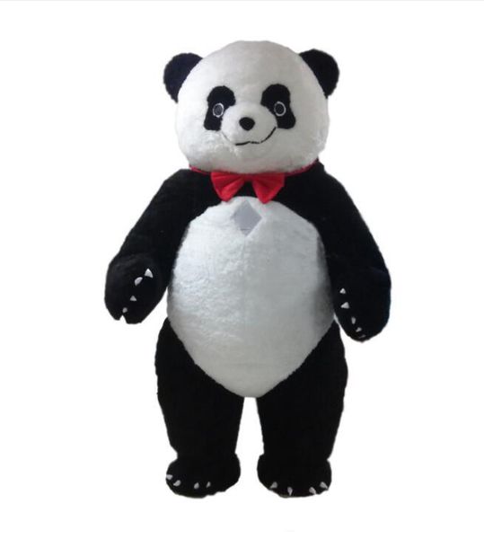 2018 Venda direta da fábrica grande traje da mascote da panda gordo desenhos animados da panda urso animal Character Roupa festival Halloween partido do vestido extravagante