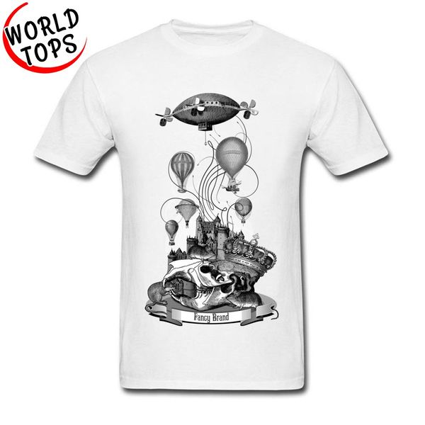 

pure jojo bizarre adventure o neck mens t-shirt humor shirt vintage collage with king mouse air baloons castle tshirt funny
