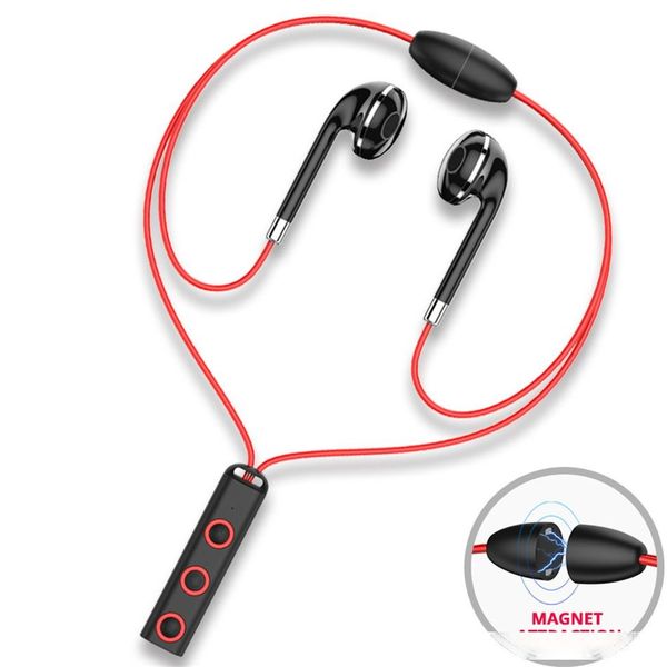 

style rechargeable sweat-proof bt313 bluetooth magnetic absorption wireless motion hands-bass headset microphone smart phone