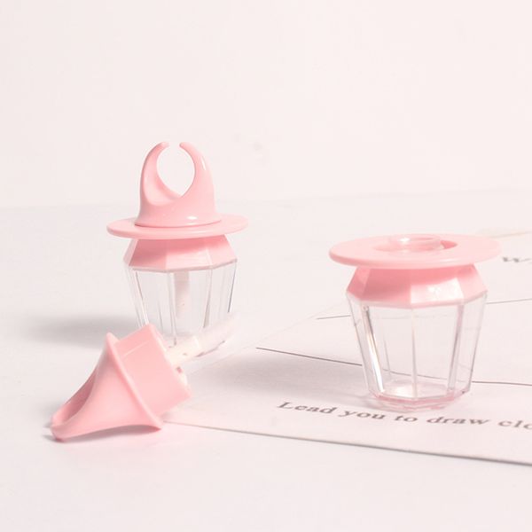 

storage bottles & jars 30/50pc 8ml diamond ring shape empty lipgloss bottle diy lip gloss container transprent refillable