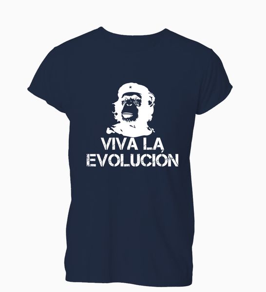 

2019 summer fashion men o-neck t shirt viva la evolution evolucion funny chimp t shirt tshirt mens womens gift