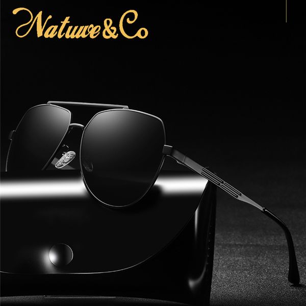 

natuwe&co retro metal polarized sunglasses for men women sun glasses pilot frame uv400 eyewear, White;black