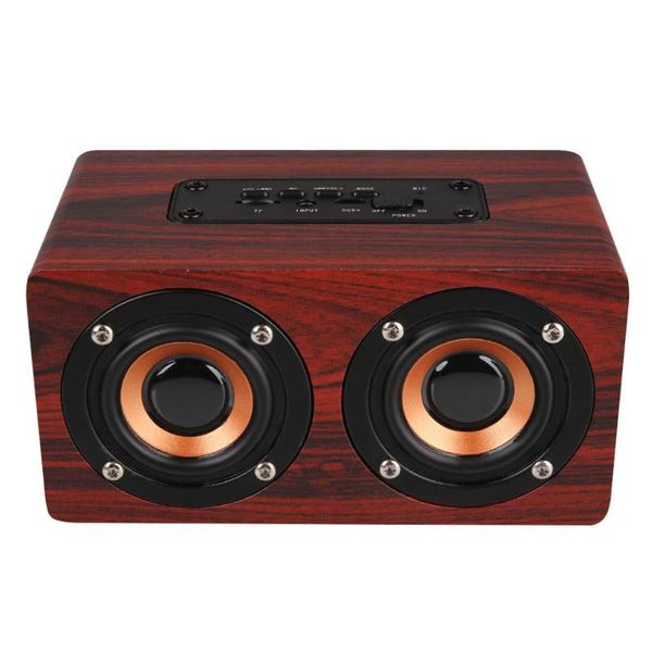 

selling product in 2020 10w output retro wood wireless bluetooth speaker mini 3d dual loudspeakers usb support dropshipping