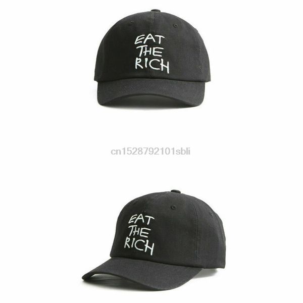 

printing mens womens eat the rich baseball cap casual adjustable trucker hats