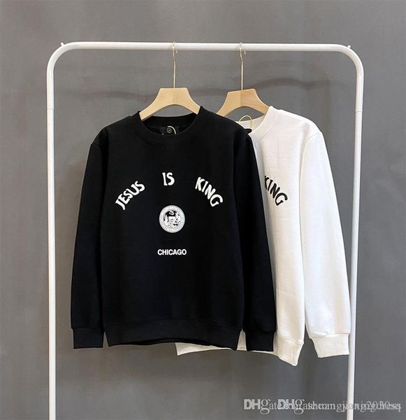 

new men hoodies autumn winter long sleeve pullover tidal brand master with kanye west casual long-sleeved jacket mens designer hoodies, Black