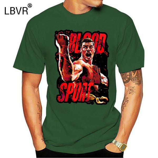 

bloodsport movie poster ver. 3 jean-claude van damme t-shirt (black navy) s-5xl