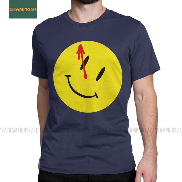 

watchmen мужчины футболки смайлик dr manhattan эмо нигилист герои casual tee рубашка с коротким рукавом футболка чистый хлопок плюс размер