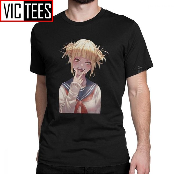

мой герой academia химико тога tshirt мужская чистый хлопок футболка boku нет героя academia bakugou camisas hombre
