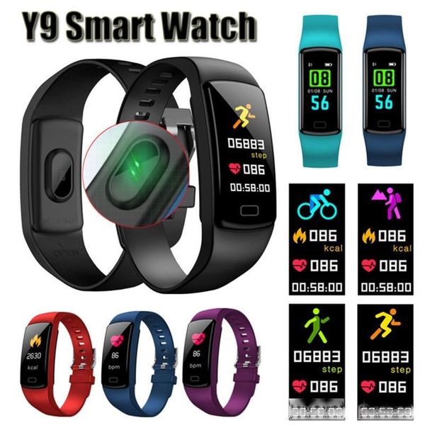 

y9 smart activity tracker watch band fitness bracelet heart rate monitor blood pressure wristbands for smartphone smartband
