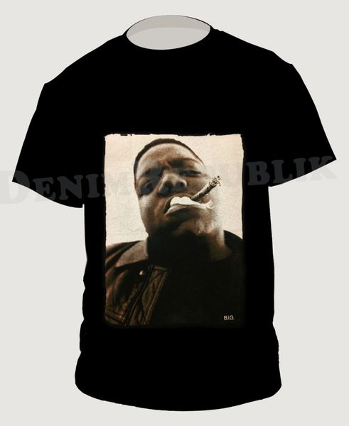 

notorious b.i.g. black mens t-shirt biggie smalls rapper hip hop tee big new 2019 fashion men's tees casual tee