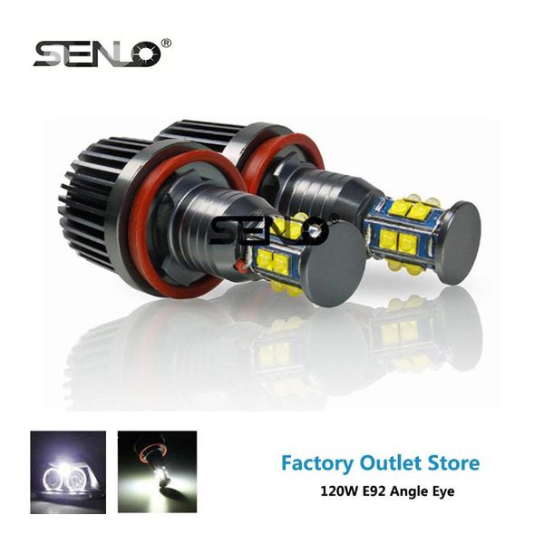 

upgraded angel eye led marker white 6000k 120w for e60 e61 e63 e64 e70 x5 e71 x6 e82 e87 e89 z4 e92 m3 e93 e92120w1