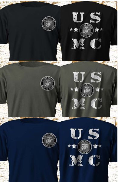 

new usmc us marine corps swat police military army multicolor s-3xl 2019 new summer fashion short sleeves cotton design t shirt
