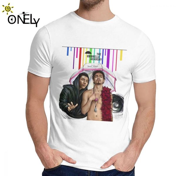 

for man t-shirt the umbrella academy klaus and ben comfortable casual classic round neck cartoon design la camiseta