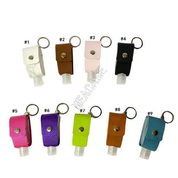 

pu кожа 30мл дезинфицирующее бутылки рукав алкоголь флакон духов крышка дезинфицирующее мешок защитный чехол брелок держатель кулона d92104, Blue