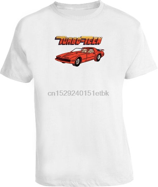 

turbo teen retro 80s cartoon classic new white t shirt
